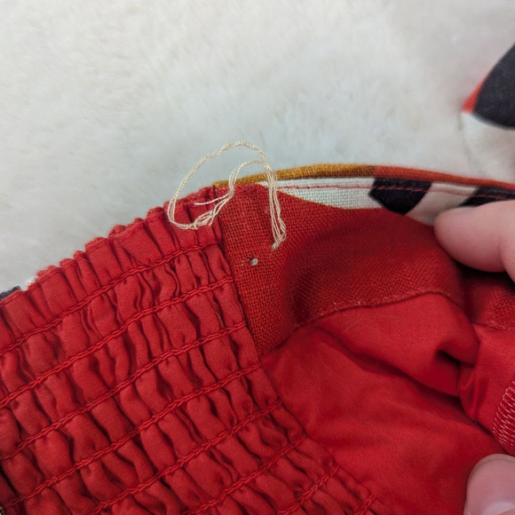 Farm Rio Toucan Twist Red 100% Linen Dress - XS - Picture 12 of 14